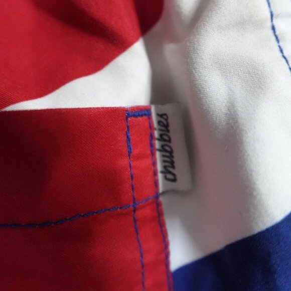 Chubbies Swim Shorts Medium Red White Blue Lined Patriotic 4.5"  Made in USA - Picture 10 of 10